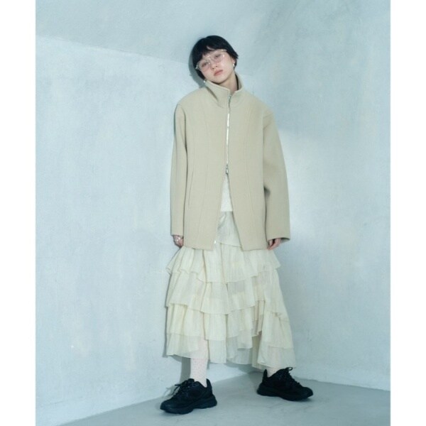 コードエー（CODE A）/wool volume short coat