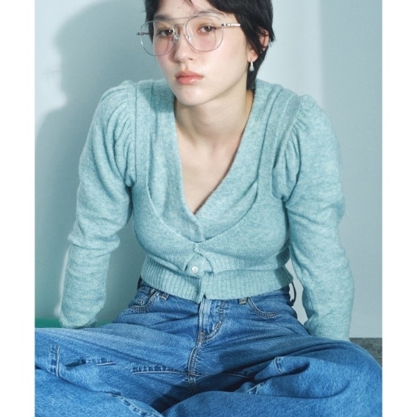 【NEW】コードエー（CODE A）/M cloudy puff cardigan