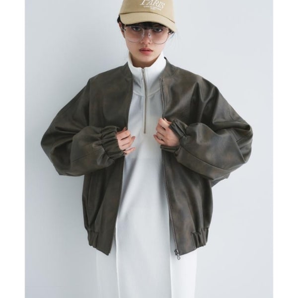 コードエー（CODE A）/【Re】grain zip over blouson