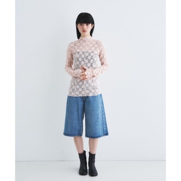 コードエー（CODE A）/floral lace highneck topsの通販はau PAY
