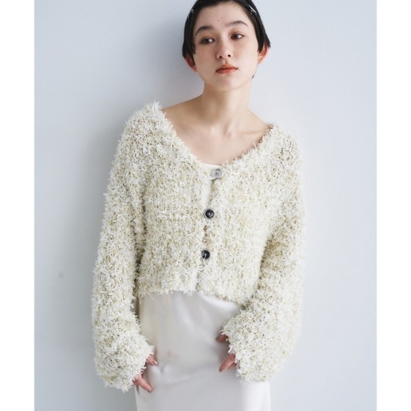 コードエー（CODE A）/fancy yarn cardigan