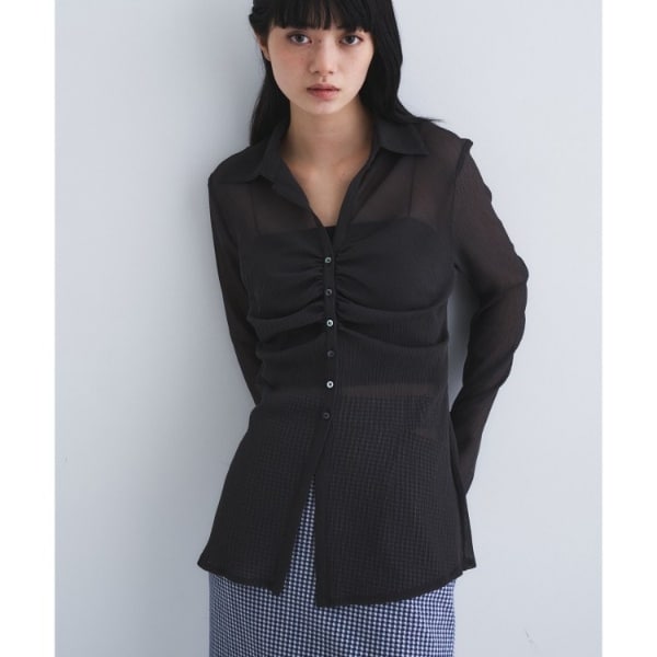 コードエー（CODE A）/thin gather shirts_1