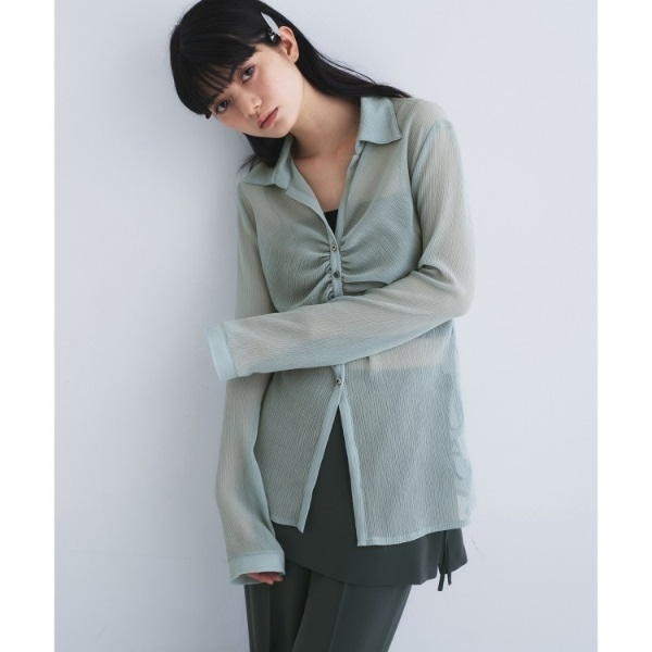 コードエー（CODE A）/thin gather shirts_2