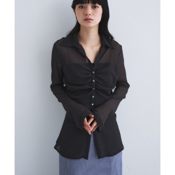 コードエー（CODE A）/thin gather shirts_3