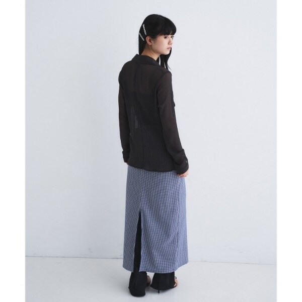 コードエー（CODE A）/thin gather shirts_6