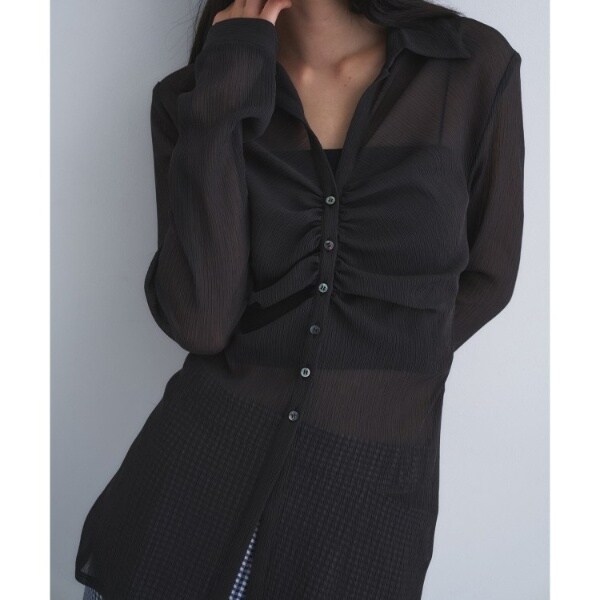 コードエー（CODE A）/thin gather shirts_7