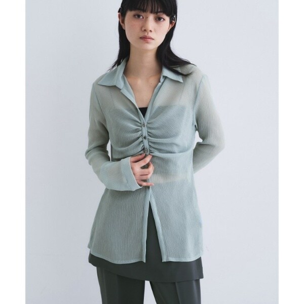 コードエー（CODE A）/thin gather shirts_8