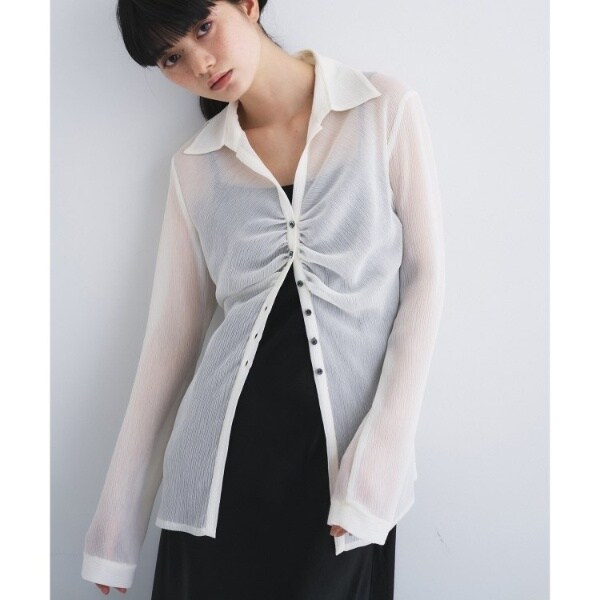 コードエー（CODE A）/thin gather shirts_12