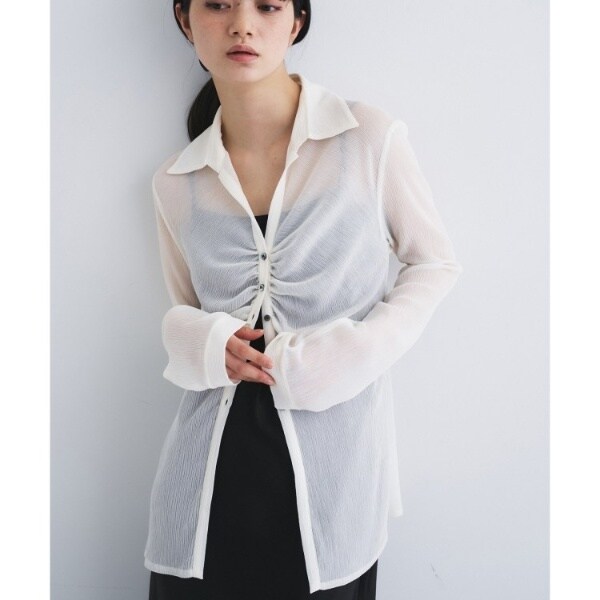 コードエー（CODE A）/thin gather shirts_13