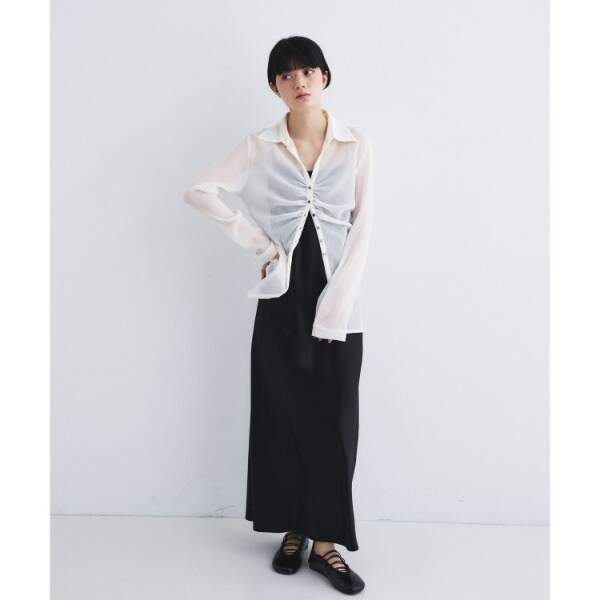 コードエー（CODE A）/thin gather shirts_15