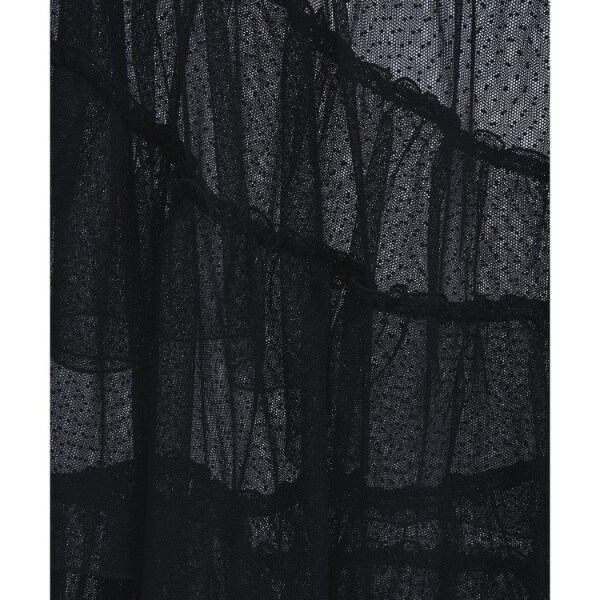 コードエー（CODE A）/M dramatic dot tulle skirt_15