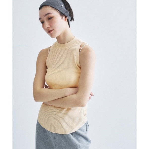 コードエー（CODE A）/rib highneck pullover