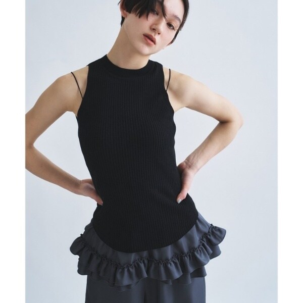 コードエー（CODE A）/rib highneck pullover_7