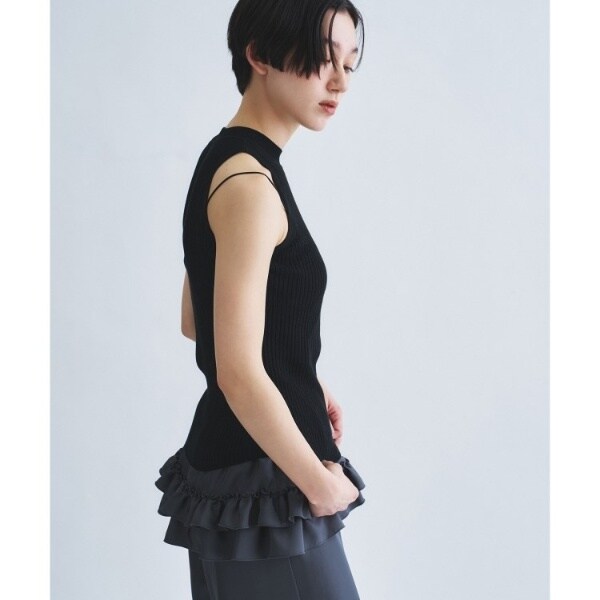 コードエー（CODE A）/rib highneck pullover_8