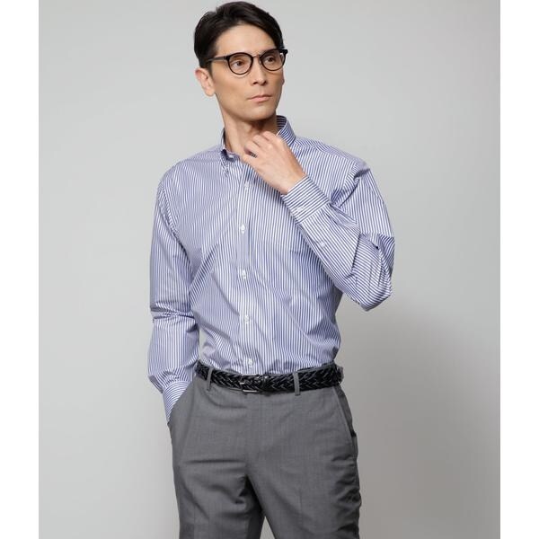 ニューヨーカー（NEWYORKER）/【吸水速乾・防シワ】FLEXY ロンドンストライプ 長袖ボタンダウンシャツ