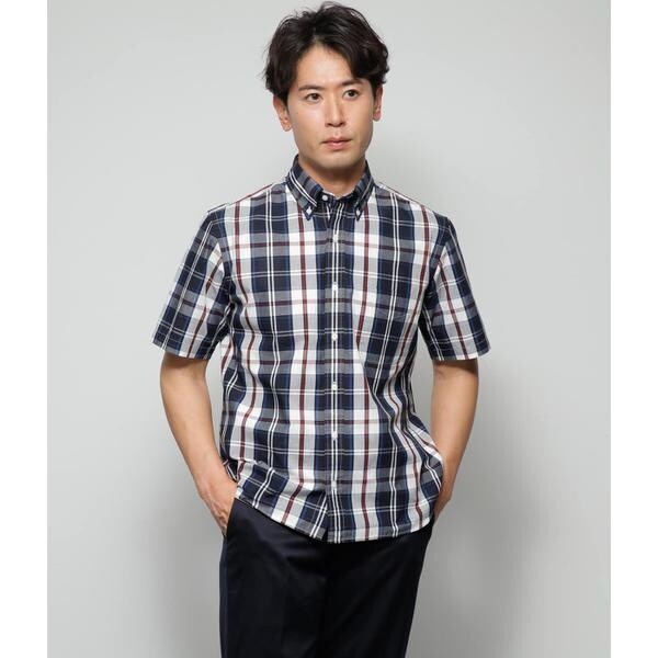 Apartment アパートメント チェック・パッチワークS Sシャツ LASER Apartment アパートメント チェック・パッチワークS Sシャツ LASER