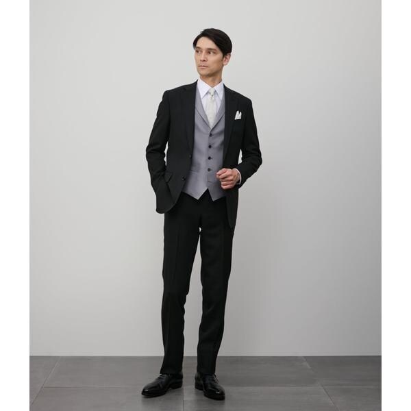 ️NEWYORKERニューヨーカー　タックスラックス　チェックグレー/G094 NEWYORKER - ニューヨーカー NEWYORKER 2タックスラックス ピン