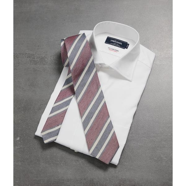 ニューヨーカー（NEWYORKER）/Mantero オックスストライプ ネクタイ