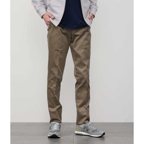 ニューヨーカー（NEWYORKER）/ノータックスリム コットンチノパンツ