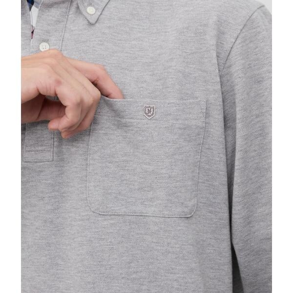 ニューヨーカー（NEWYORKER）/鹿の子 長袖ポロシャツ