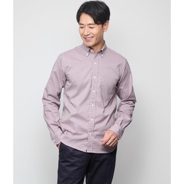 ニューヨーカー（NEWYORKER）/【ストレッチ】オックス ガンクラブ 長袖ショートボタンダウンシャツ