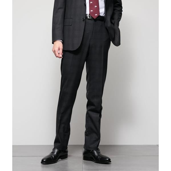 ニューヨーカー（NEWYORKER）/【防シワ・撥水・ストレッチ】BUNGY CLOTH チェック ウエストアジャストスラ