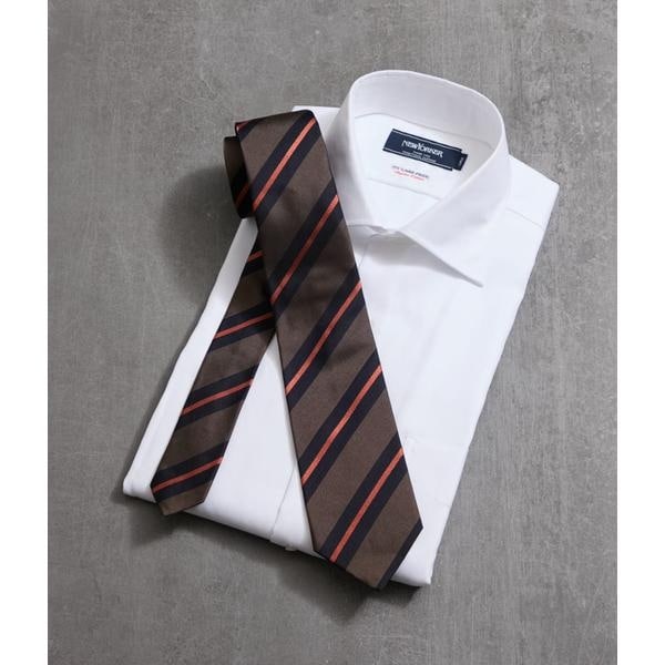 ニューヨーカー（NEWYORKER）/Classico Seta サテンカラーストライプ ネクタイ