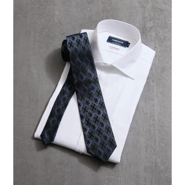 ニューヨーカー（NEWYORKER）/MANTERO オーバーラップアーガイル ネクタイ