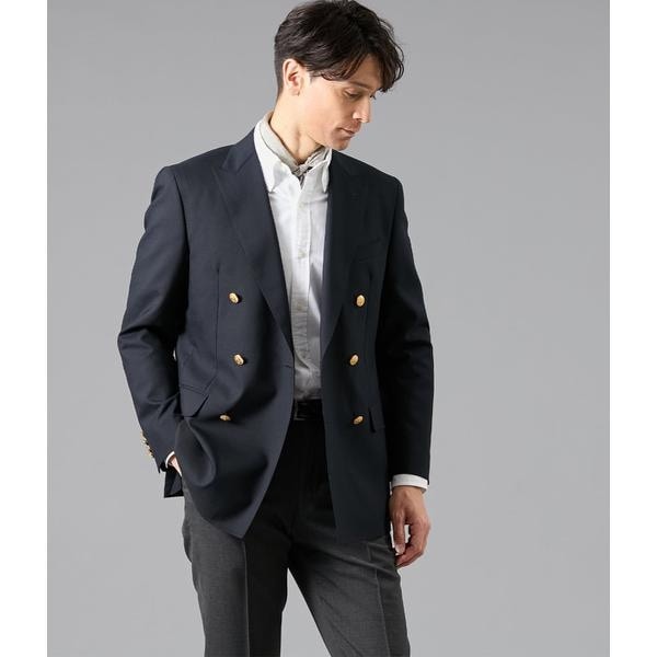 ニューヨーカー（NEWYORKER）/HERITAGE CLOTH トロピカル ダブルブレストブレザー(セットアップ対応)