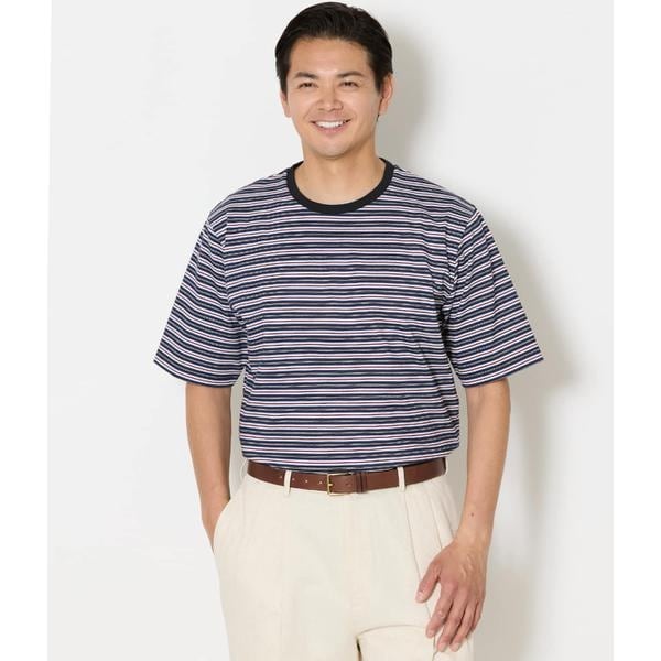 ニューヨーカー（NEWYORKER）/【吸水速乾】COOL COMFORT ニューヨーカーボーダー 半袖Tシャツ