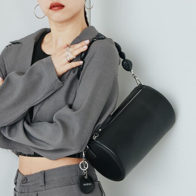 ムルーア（MURUA）/【WEB限定商品】2WAYストーンショルダーシリンダーバッグ　MR−B1352