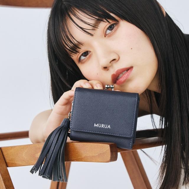 ムルーア（MURUA）/口金ミニ財布 MR−W1322 タッセル