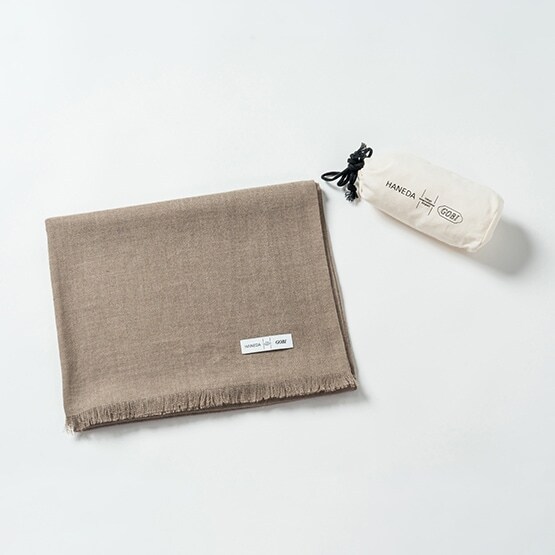 ゴビ（GOBI）/HANEDA X GOBI　オリジナルストール（薄手）　オーガニックブラウン/57番の通販は