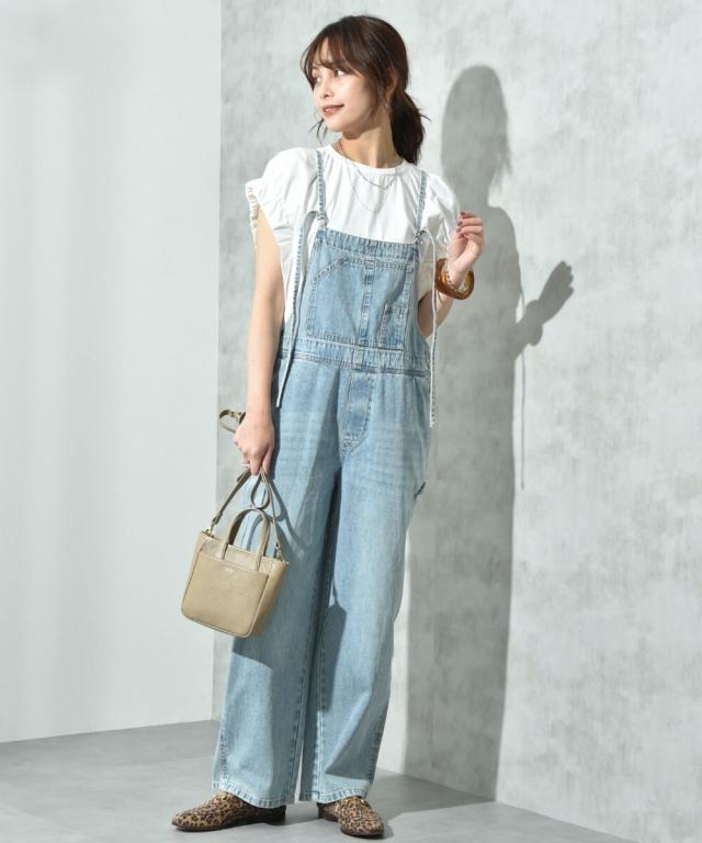 デニムライクキャミサロペット☆ デニムライクキャミサロペット-short & regular | 小柄・低身長