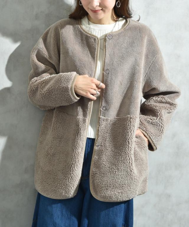 インタープラネット（INTERPLANET）/フェイクムートンリバーシブルコート