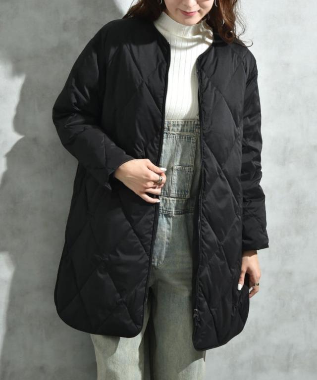 インタープラネット（INTERPLANET）/【ＡＣＵＴＡ】ストレッチタフタダイヤキルト袖口リブダウン