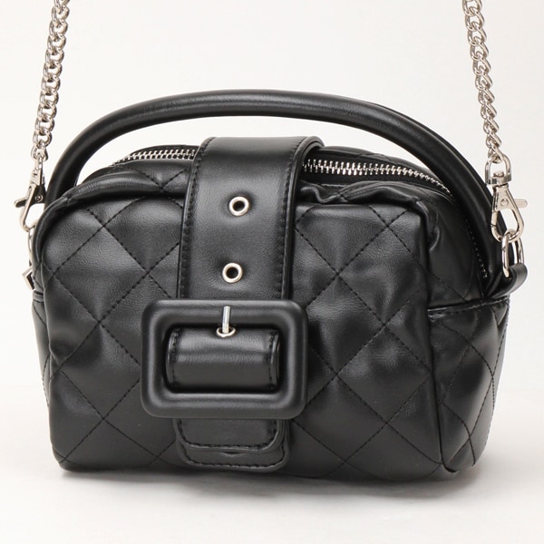 トミエコ（Tomieco）/キルティングショルダーバッグ ベルトモチーフ チェーンショルダーの通販は 5,239円