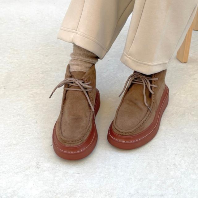 トミエコ（Tomieco）/本革　モカシンショートブーツ　デザインブーツ_7