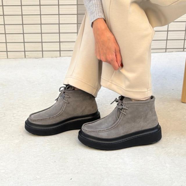 トミエコ（Tomieco）/本革　モカシンショートブーツ　デザインブーツ_9