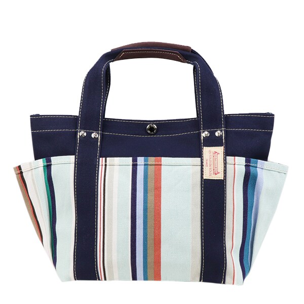 レ・トワール・デュ・ソレイユ（LES TOILES DU SOLEIL）/4ポケットトートS（ヨコハマ ブラン ターコイズ）