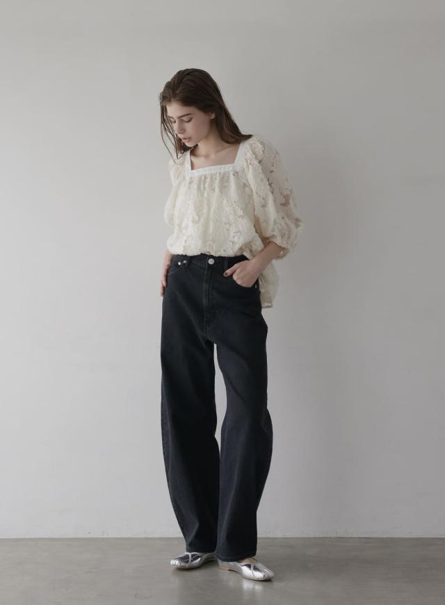 コエル（COEL）/スクエアネックシアージャガードブラウスの通販はau