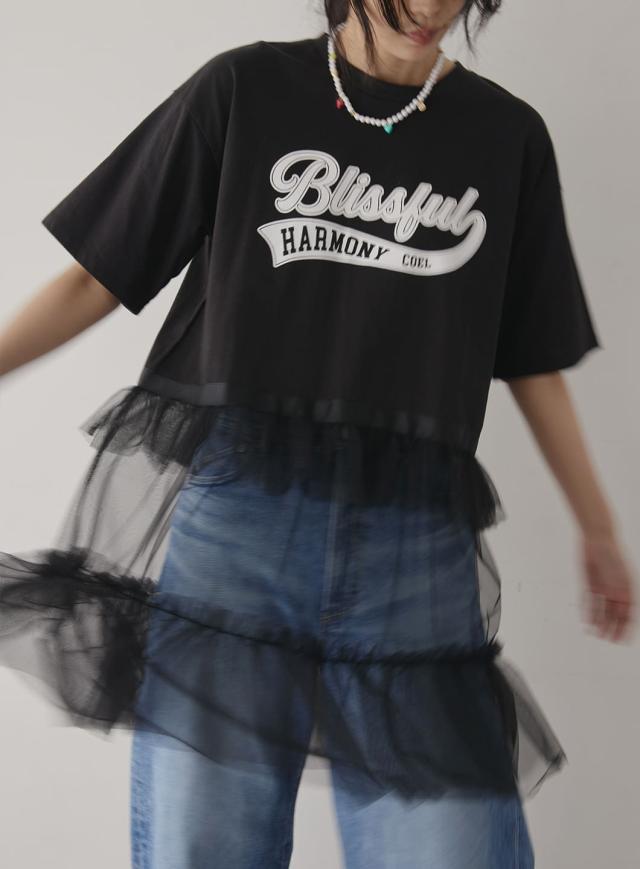 COEL】チュールドッキングロゴチュニック – irohaya