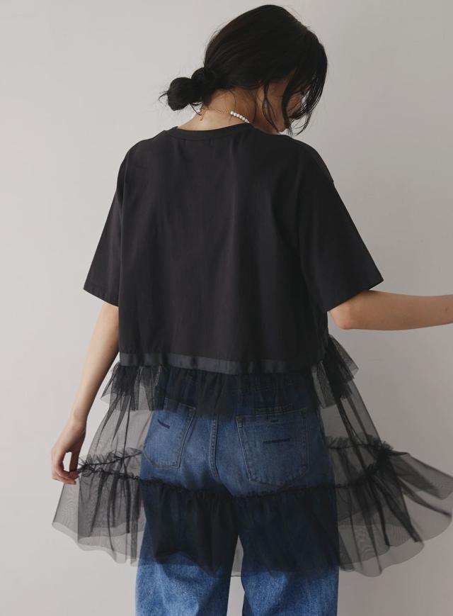 コエル（COEL）/チュールドッキングロゴチュニック
