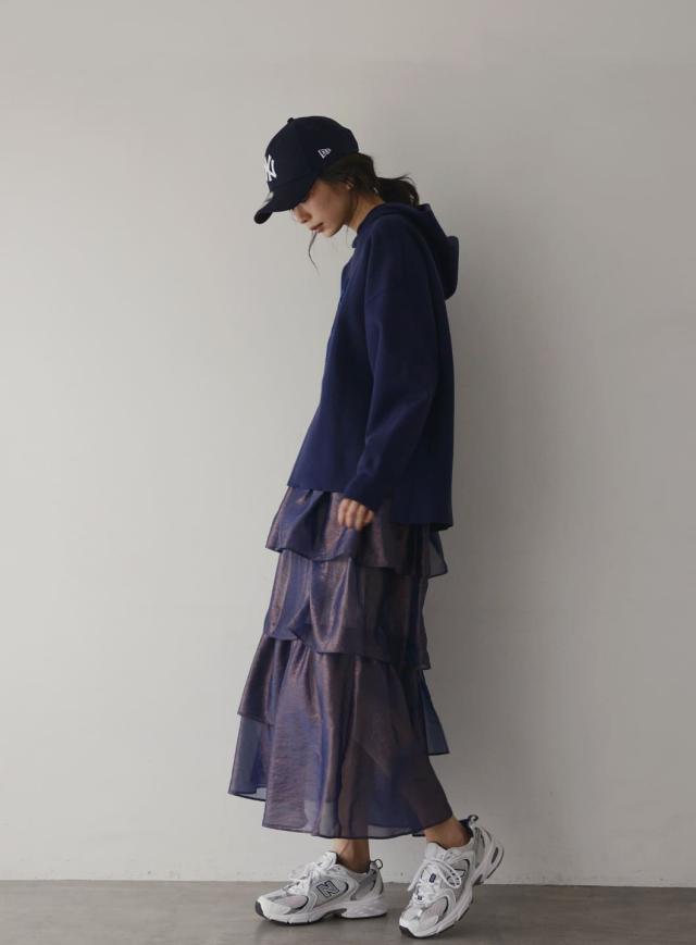 コエル（COEL）/シャイニーティアードスカート