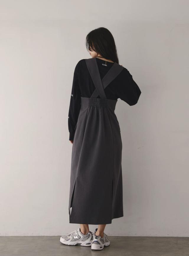 コエル（COEL）/ヘムスリットジャンパースカート