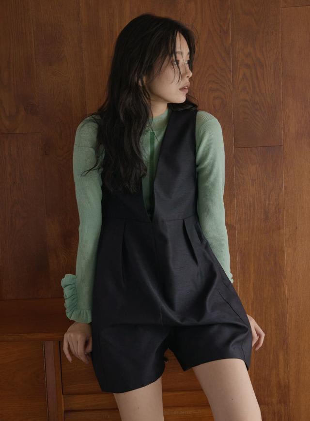 whim gazette 【インフルエンサーコラボ】ダブルフェイスサロペット インフルエンサーコラボ】ダブルフェイスサロペット | Whim