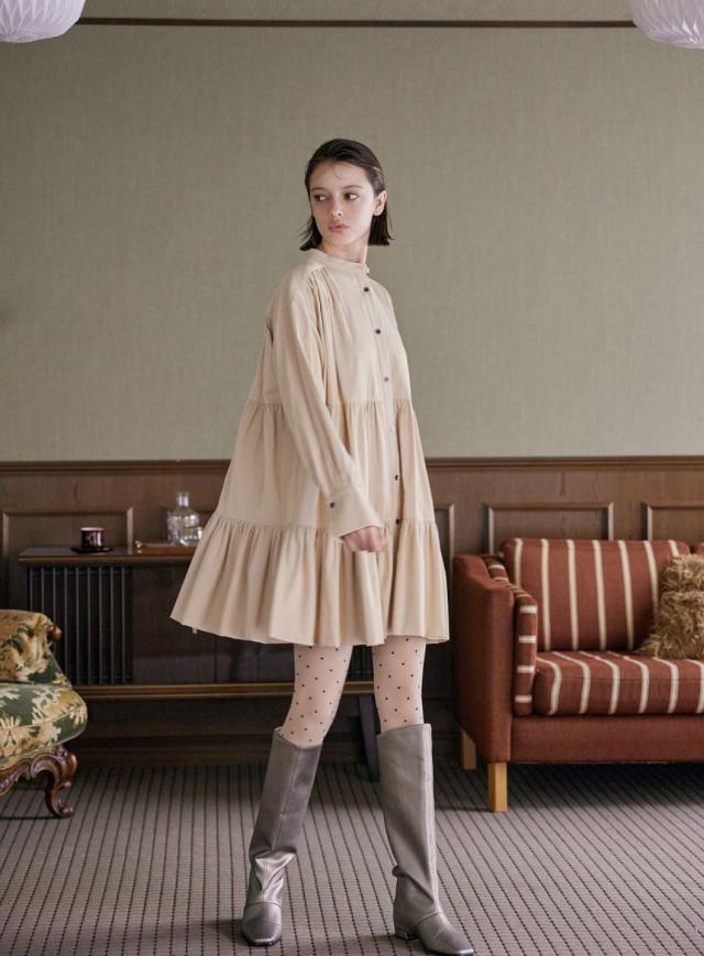 コエル（COEL）/ギャザーミニワンピース