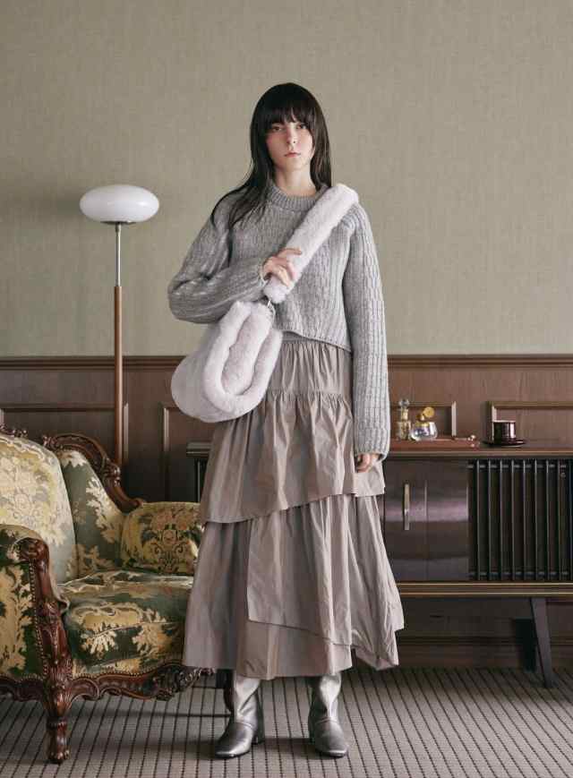 コエル（COEL）/畔ストライプショートニット