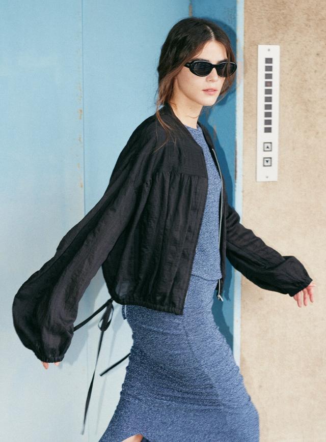 コエル（COEL）/サイドリボンブルゾン