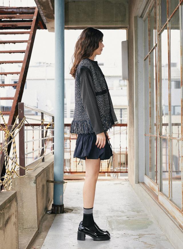 コエル（COEL）/フリンジツイードジレ_13